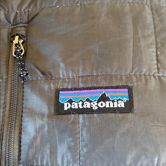 Patagonia Nano Puff Quilted 1/2 Zip Pullover Mens Black Jacket Size M - Picture 5 of 5